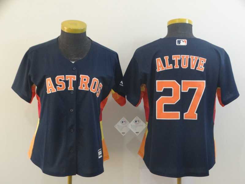 Women Astros 27 Jose Altuve Navy Cool Base Jersey,We sell and wholesale Women Astros 27 Jose Altuve Navy Cool Base Jersey on line form chian!